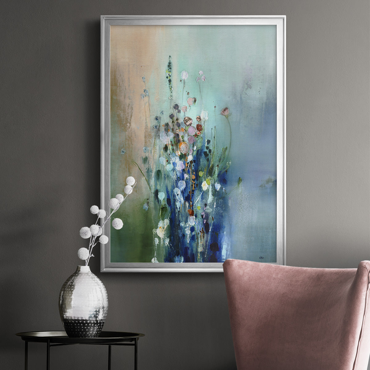 Current Air II - Modern Framed Canvas Print