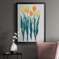 Tulips in a Row II - Modern Framed Canvas Print