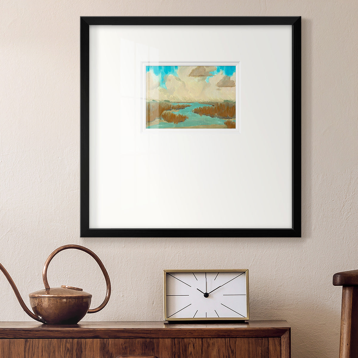 Fripp Island Water I Premium Framed Print Double Matboard