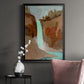 Turquoise Falls I - Modern Framed Canvas Print