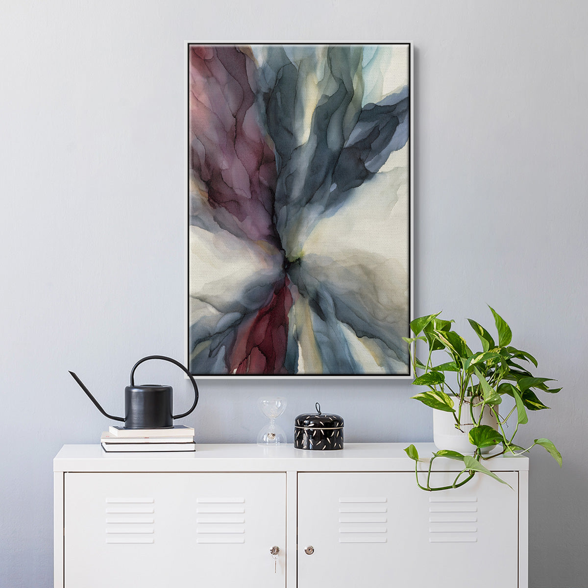Untitled - Floater Framed Canvas Print