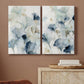 Indigo Ginkgo Premium Gallery Wrapped Canvas - Ready to Hang Set of 2