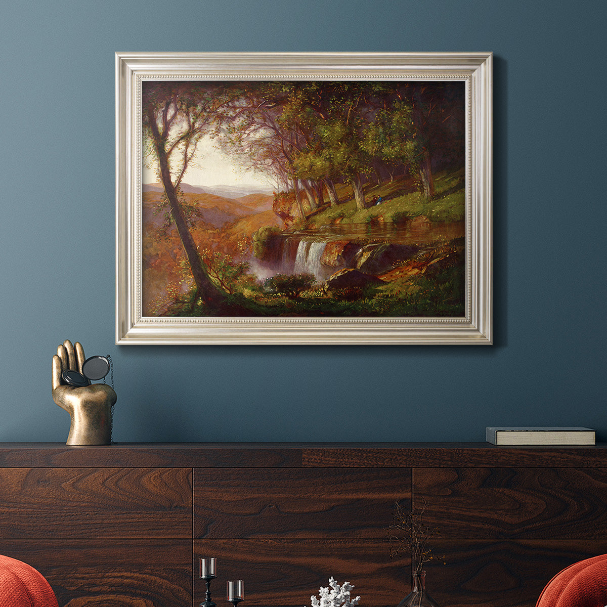 Falling Spring - Ornate Framed Canvas Print