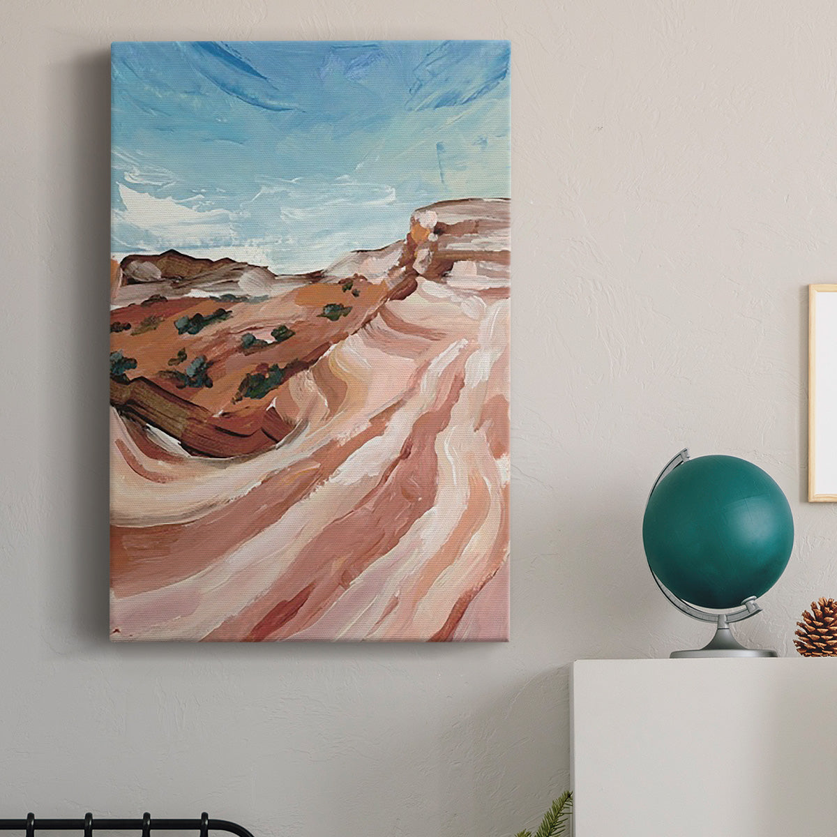 Impasto Plateau II Premium Gallery Wrapped Canvas - Ready to Hang