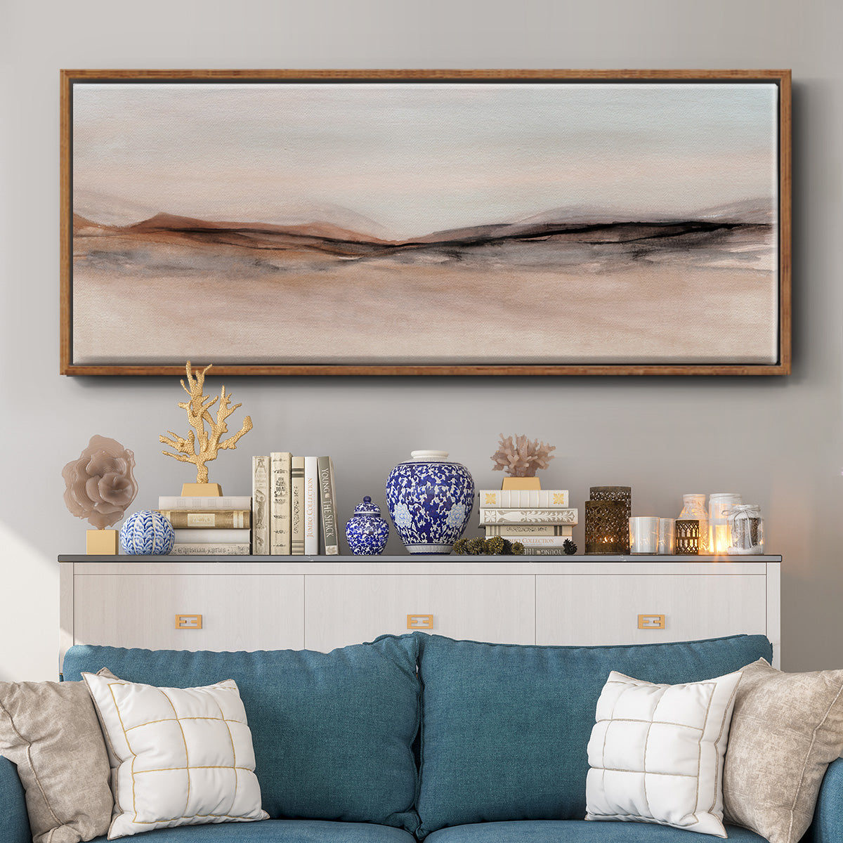 Near Frost Valley - Floater Framed Canvas Print