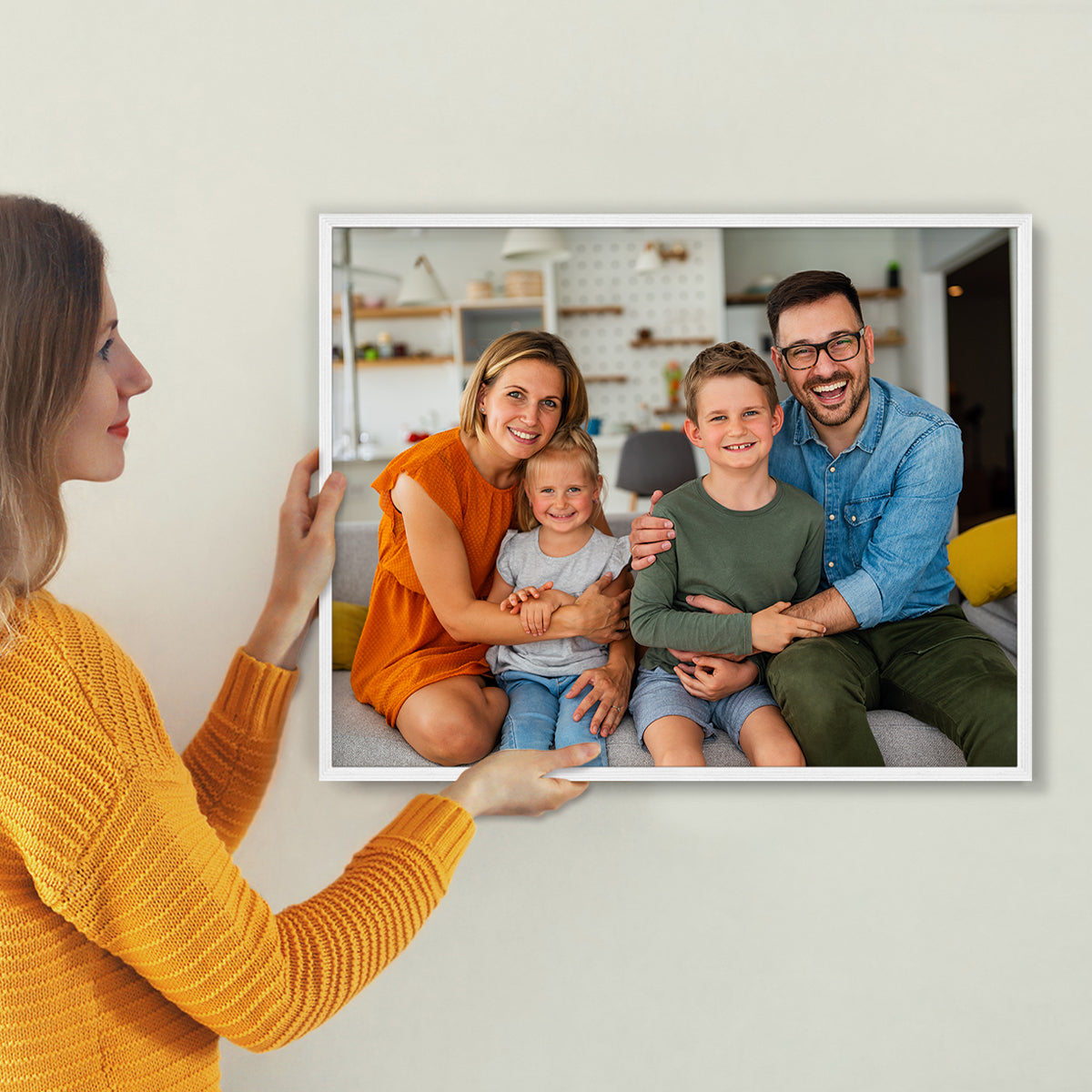 Set of 2 Restickable Custom Framed Photos - 28" x 22"