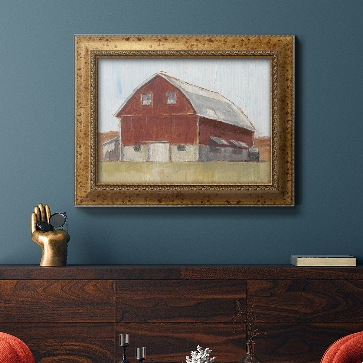 Rustic Red Barn II Premium Framed Canvas- Ready to Hang