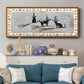 Black Cat Collection D - Floater Framed Canvas Print