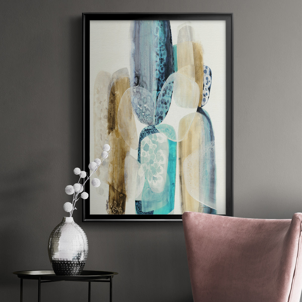 Mood Elevator - Modern Framed Canvas Print