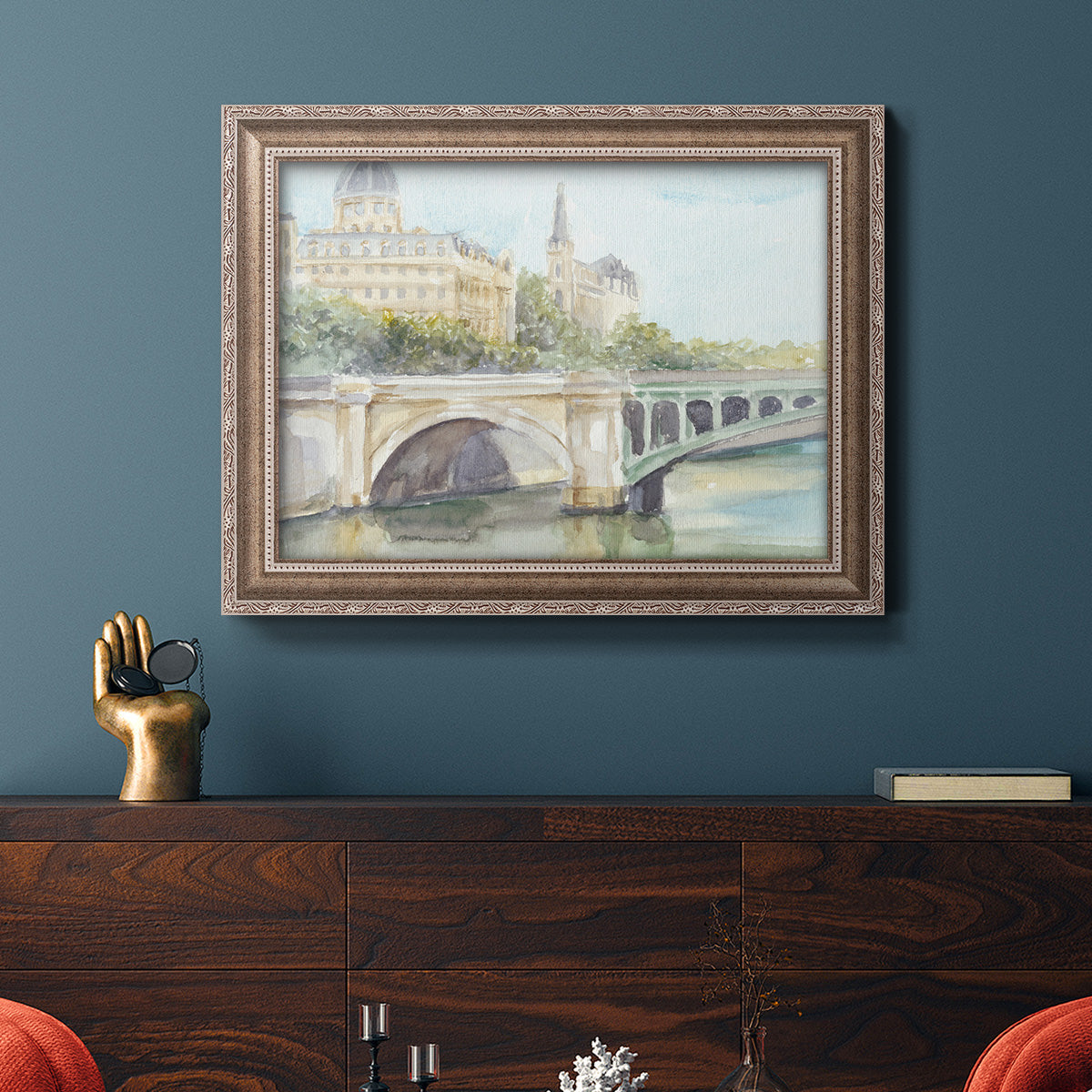 French Bridge Study IV Premium Framed Canvas- Ready to Hang