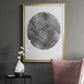 Graphite Moon II - Modern Framed Canvas Print