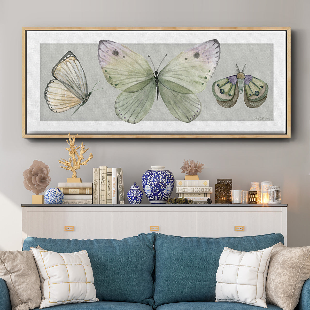 Pretty Insects II - Floater Framed Canvas Print