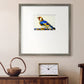 Blue Gold Finch Premium Framed Print Double Matboard