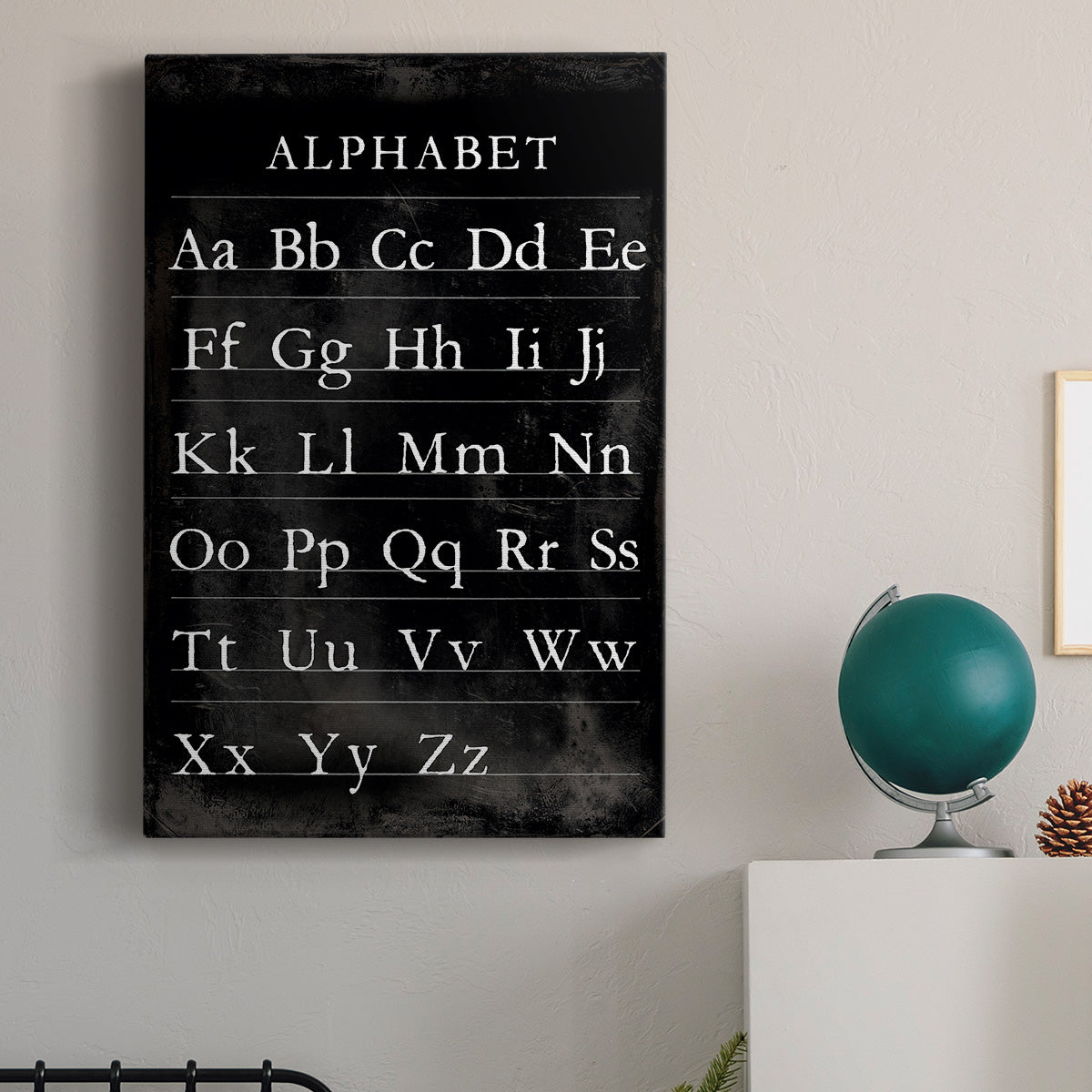 Alphabet Chart Premium Gallery Wrapped Canvas - Ready to Hang