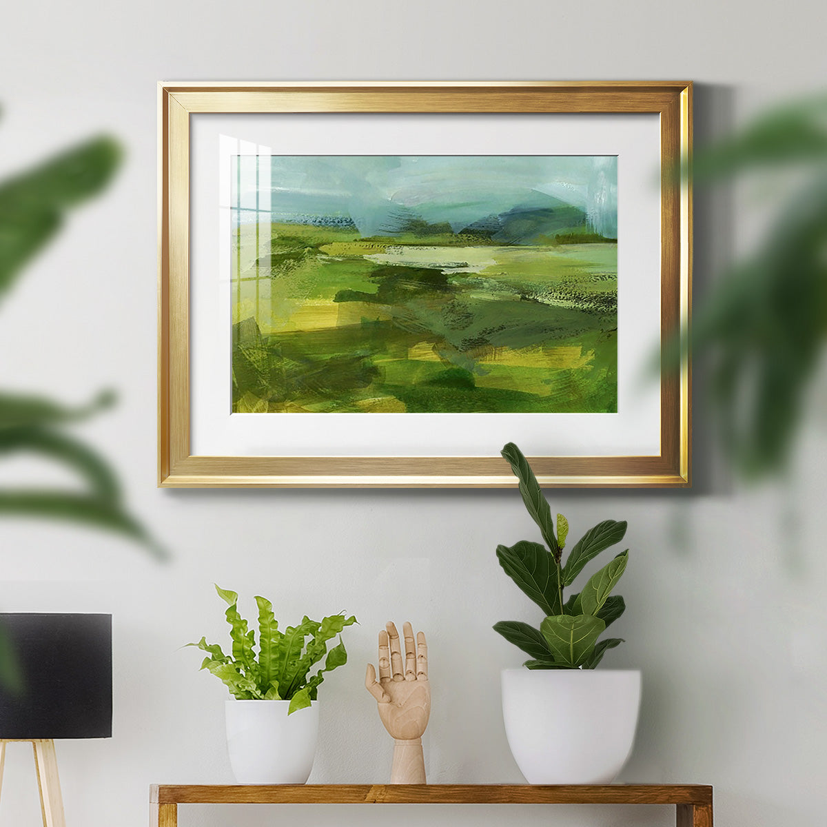 Emerald View IV Premium Framed Print - Ready to Hang