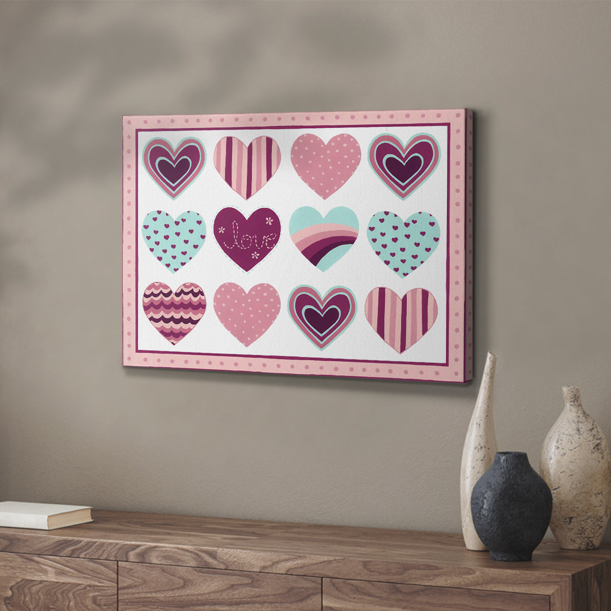 Sweet Valentine Collection A - Canvas Art Print