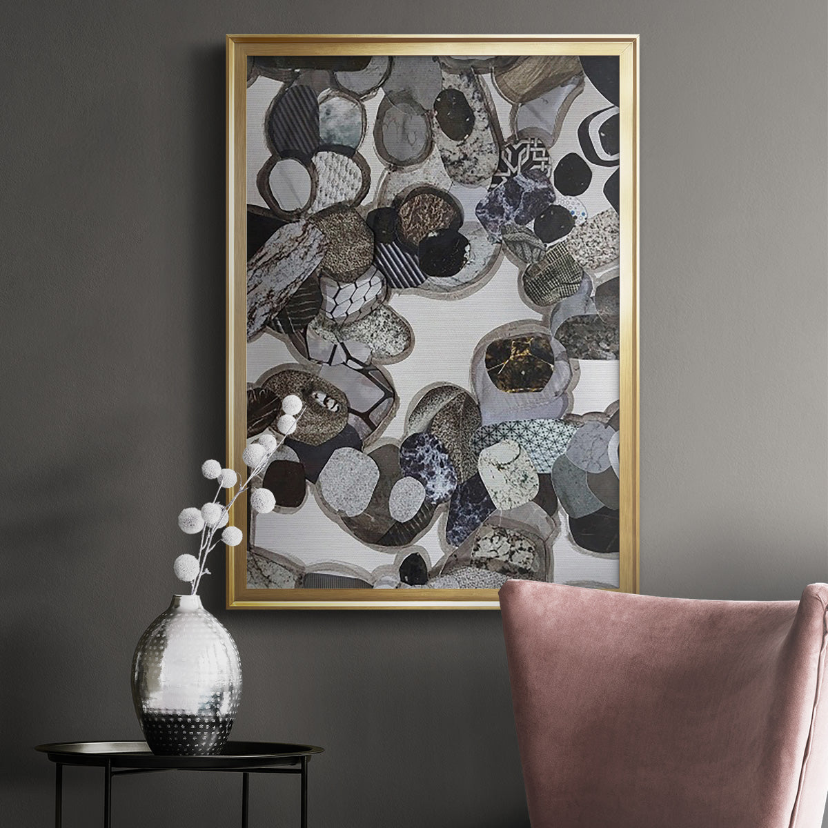 Egyptian Desert - Modern Framed Canvas Print