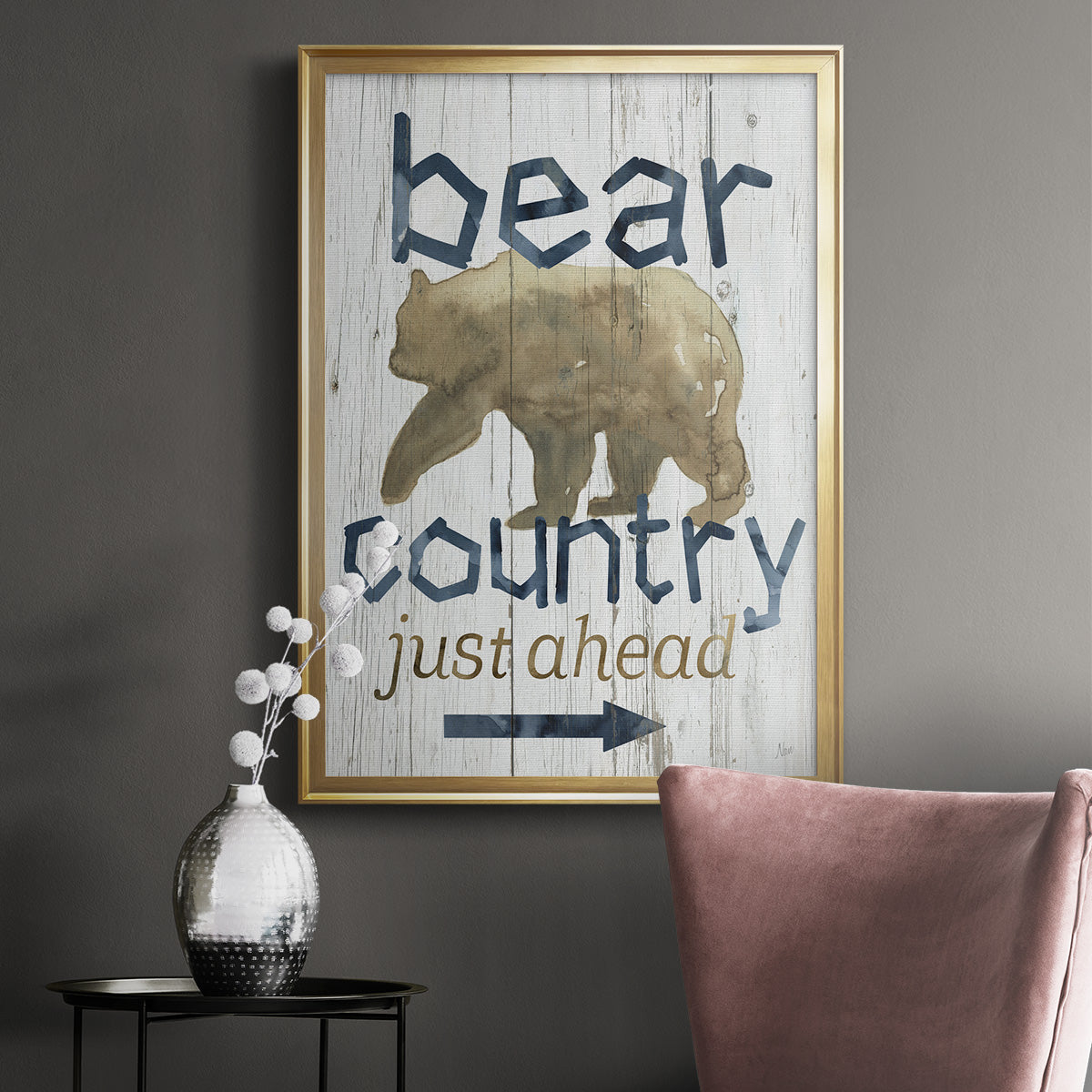 Bear Country - Modern Framed Canvas Print