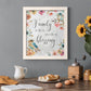 Spring Bird Blessing - Barnwood Framed Canvas Print