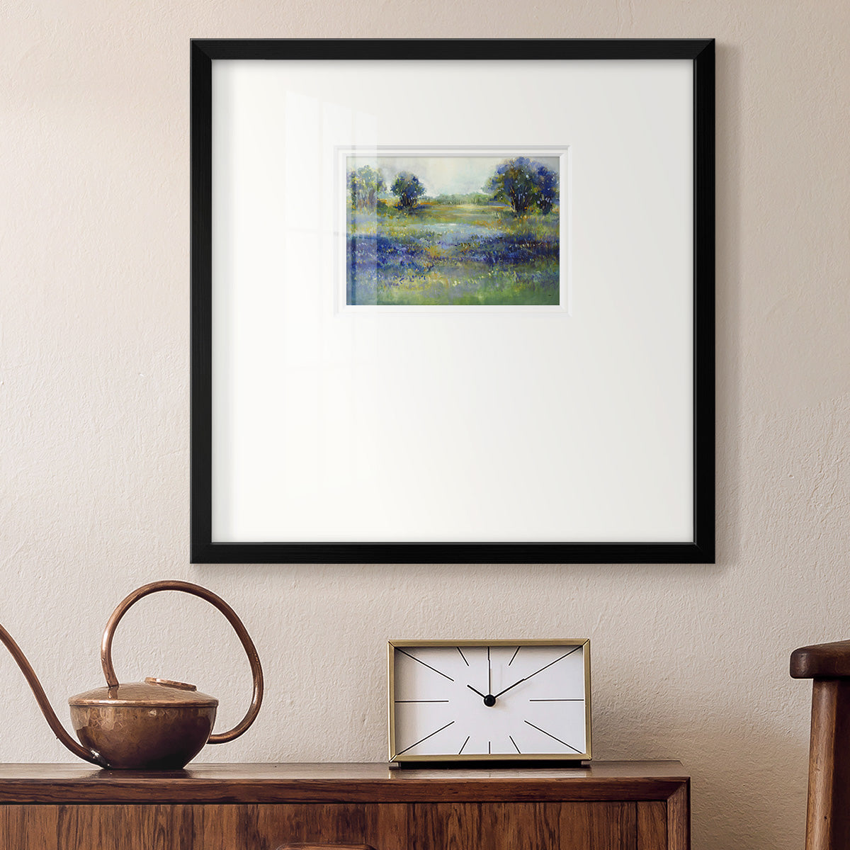 Wildflower View Premium Framed Print Double Matboard