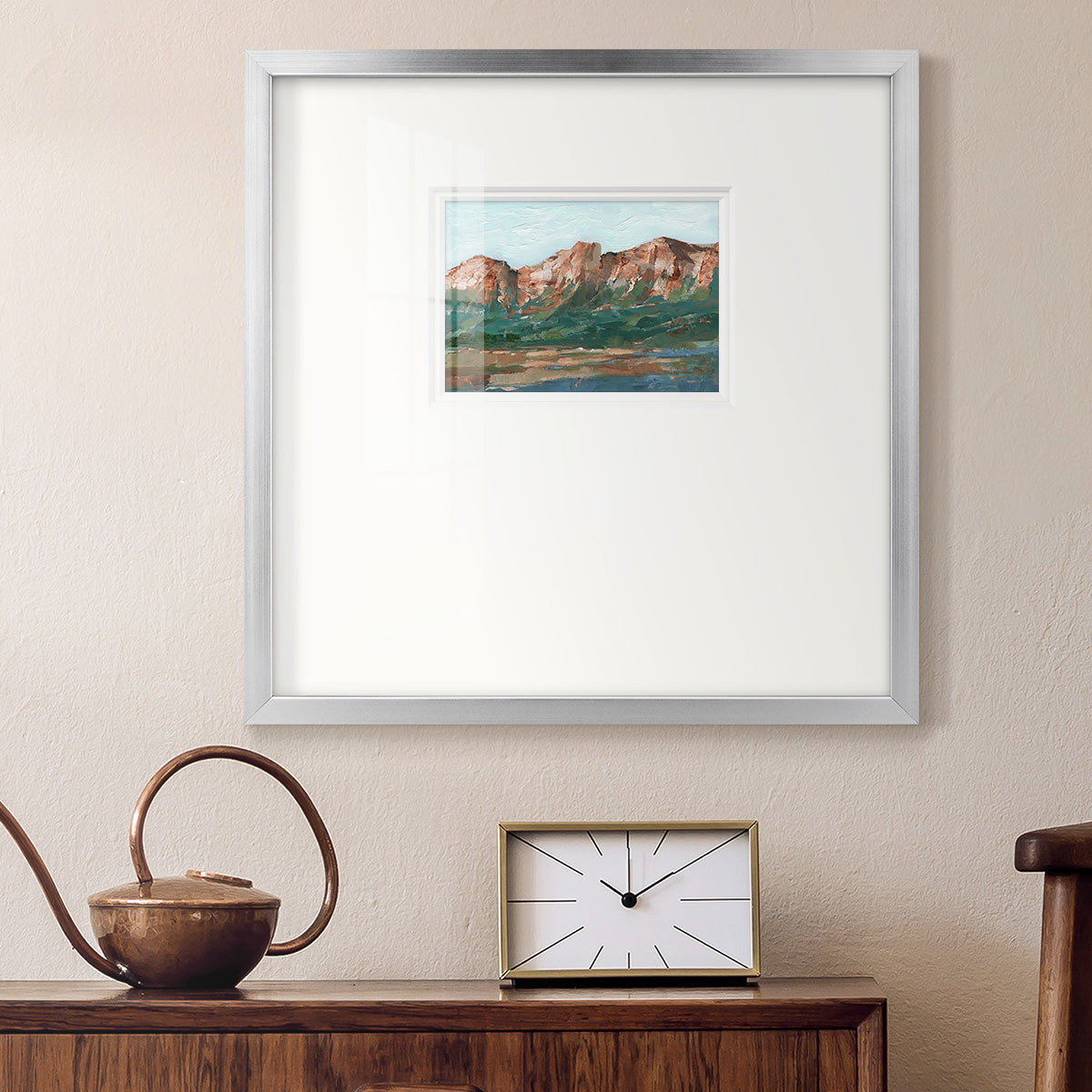 Heading West I Premium Framed Print Double Matboard