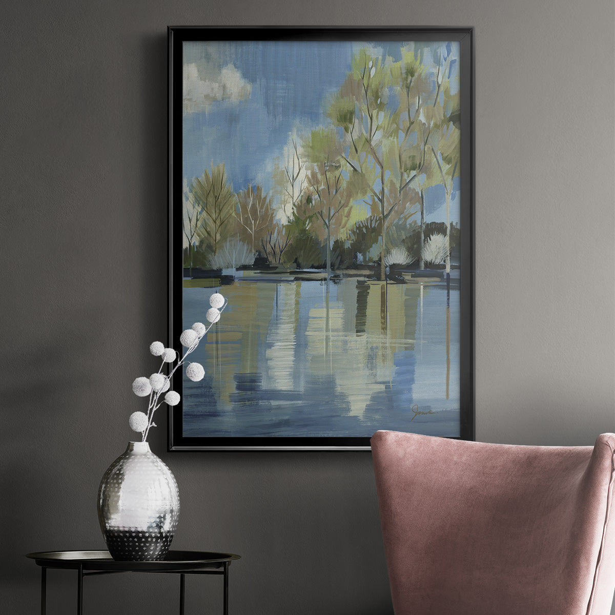 Enchanted Forest I - Modern Framed Canvas Print