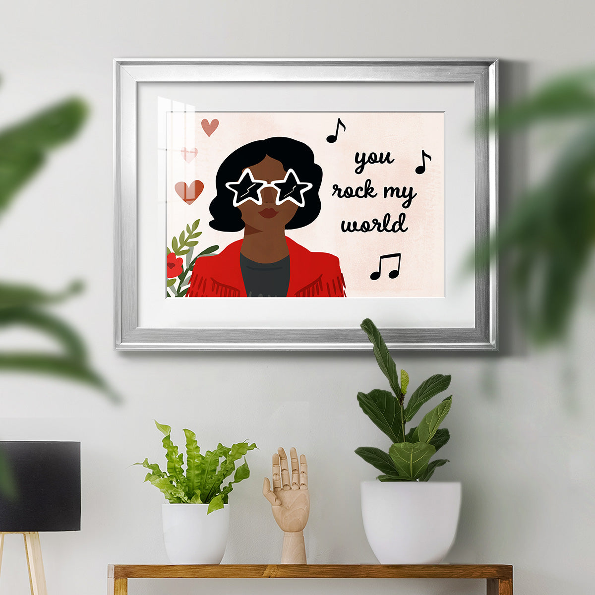 Darling Valentine Collection A - Modern Framed Art Print