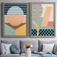 Modern Memphis III - Premium Framed Canvas 2 Piece Set - Ready to Hang