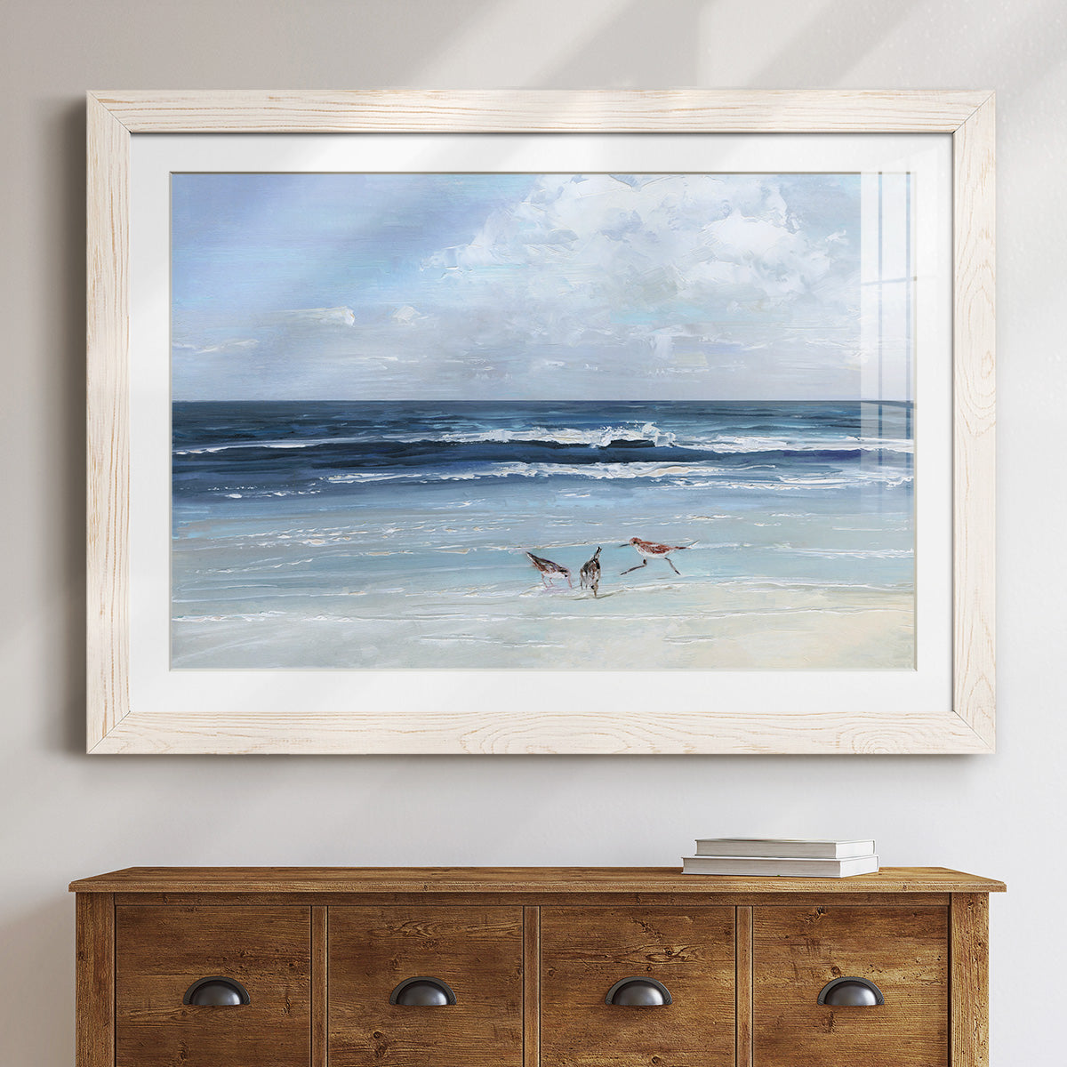 Beach Trio - Barnwood Framed Art Print