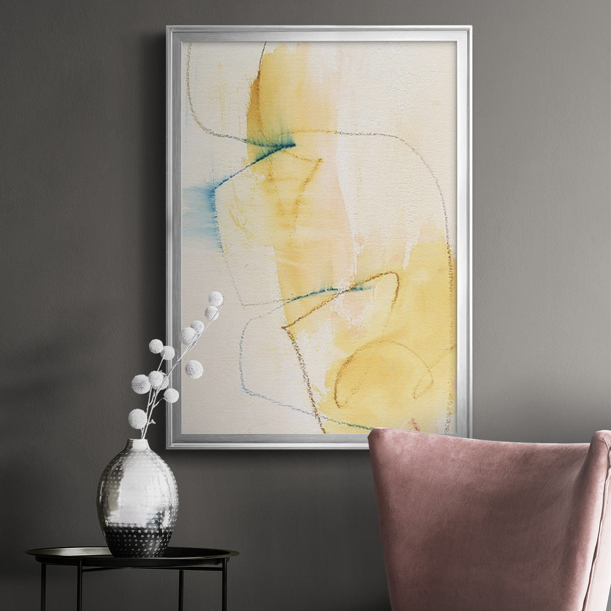 Barxan I - Modern Framed Canvas Print