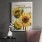 Fresh Picked Sunflowers - Modern Framed Canvas Print