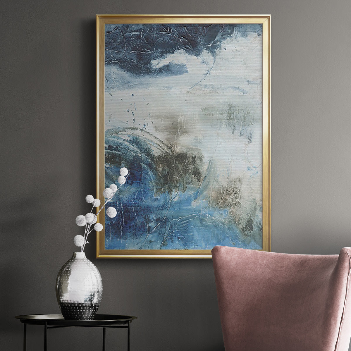 Coastal Seas I - Modern Framed Canvas Print