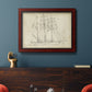 Sailboat Blueprint I Premium Framed Canvas- Ready to Hang