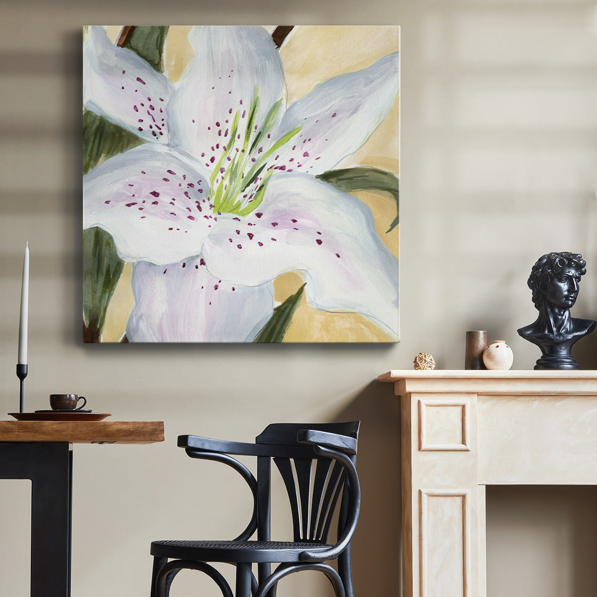 White Lily I-Premium Gallery Wrapped Canvas - Ready to Hang