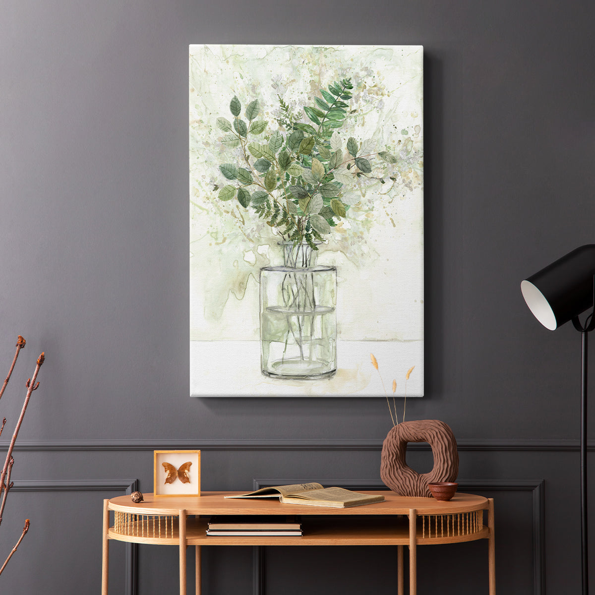 Delicate Greenery I - Canvas Art Print