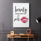 Beauty Starts With A Smile - Canvas Art Print