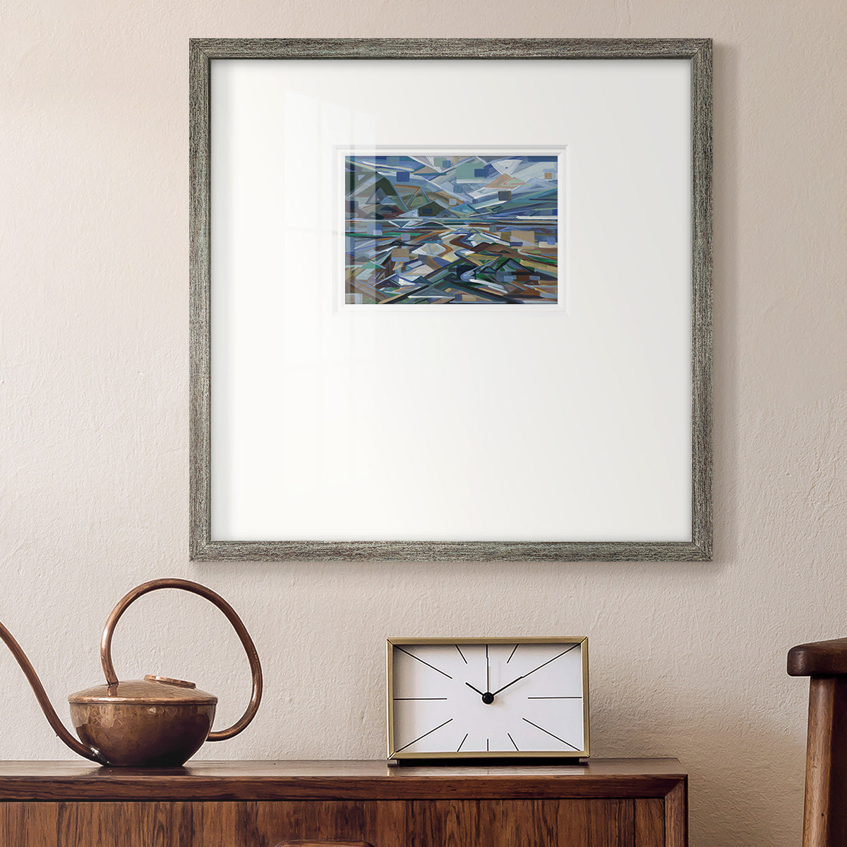 Low Tide- Premium Framed Print Double Matboard