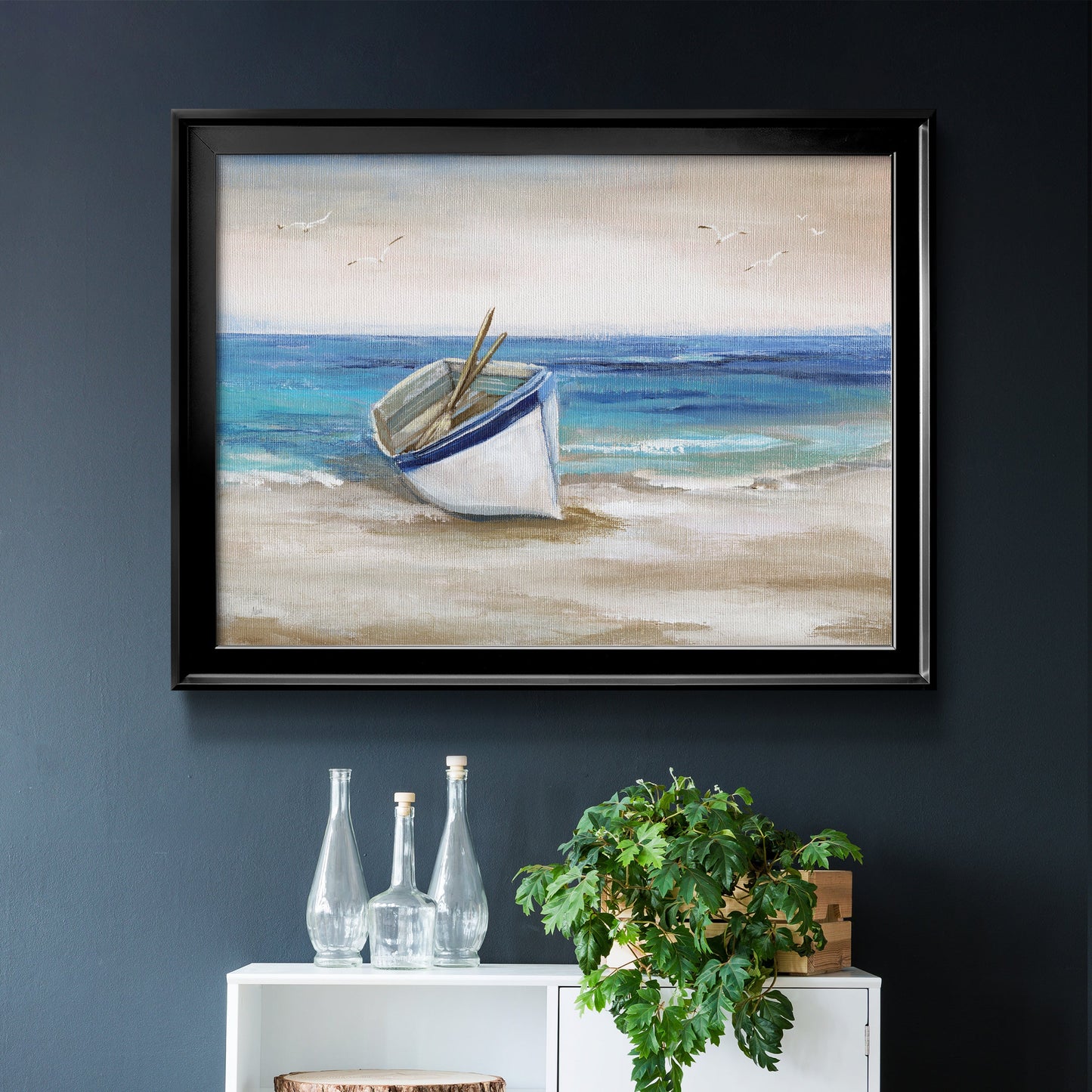 Shore Excursion - Modern Framed Canvas Print