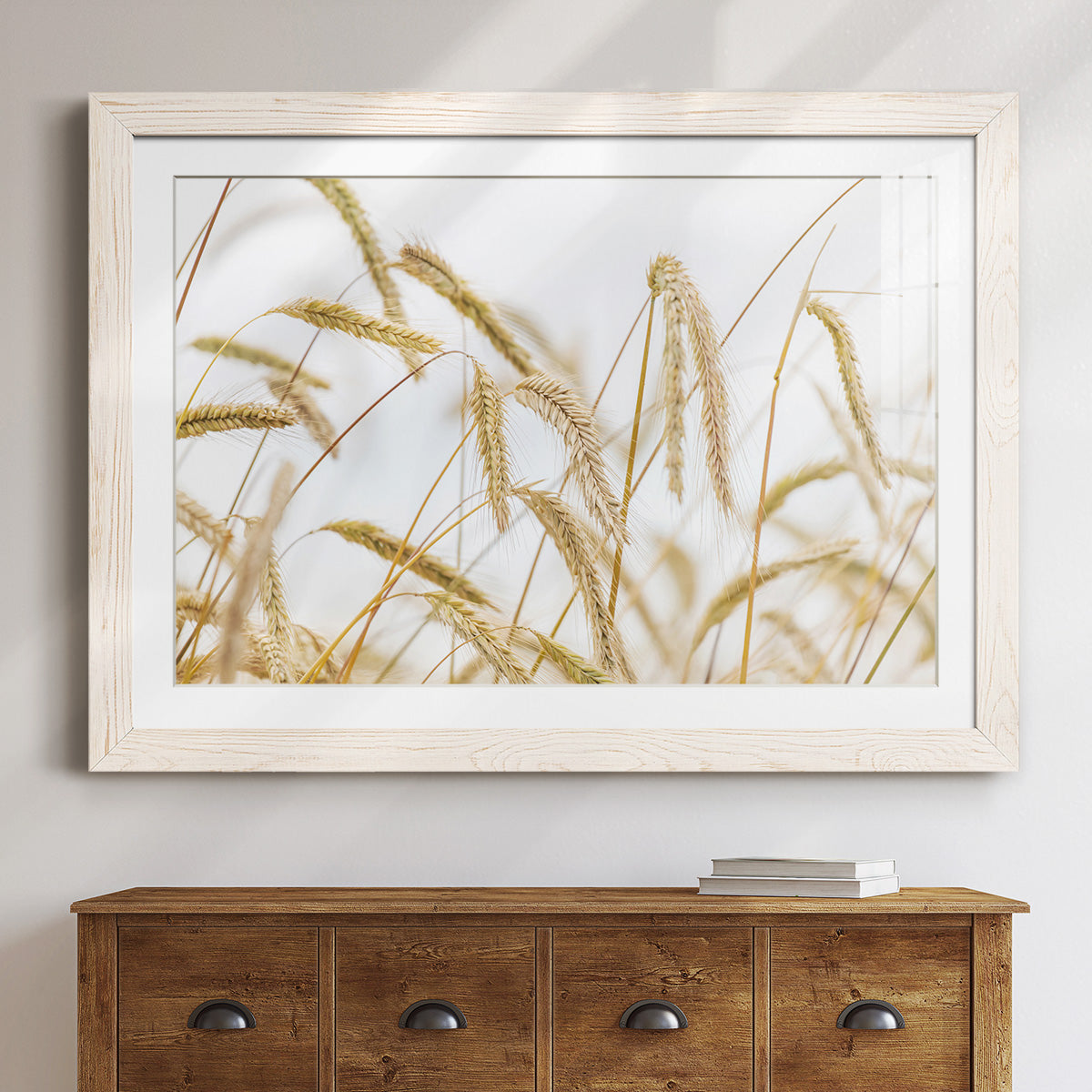 Wheat - Barnwood Framed Art Print