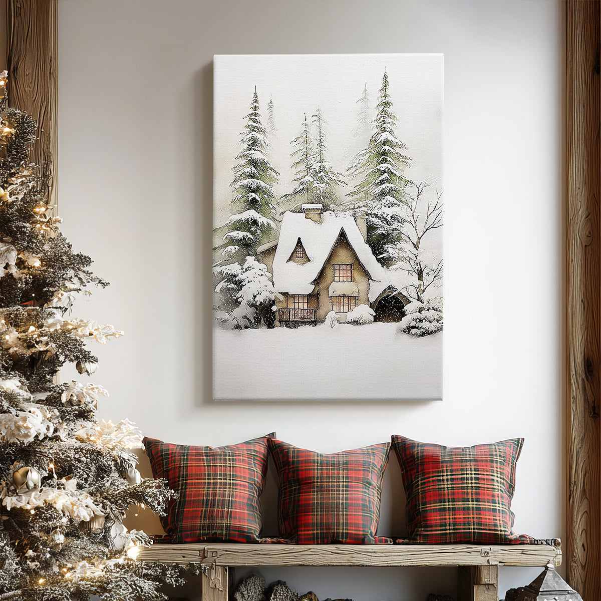 Silver Night Serenade - Canvas Art Print
