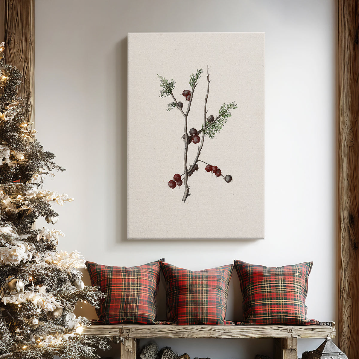 Pearled Night Serenade - Canvas Art Print