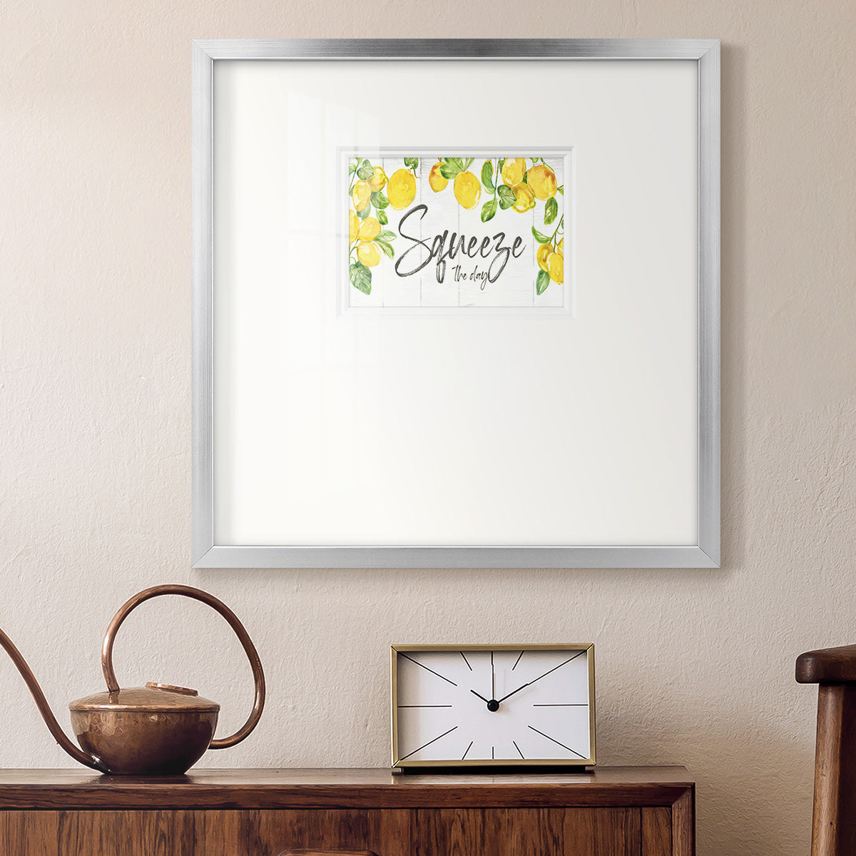 Lemon Squeeze Premium Framed Print Double Matboard