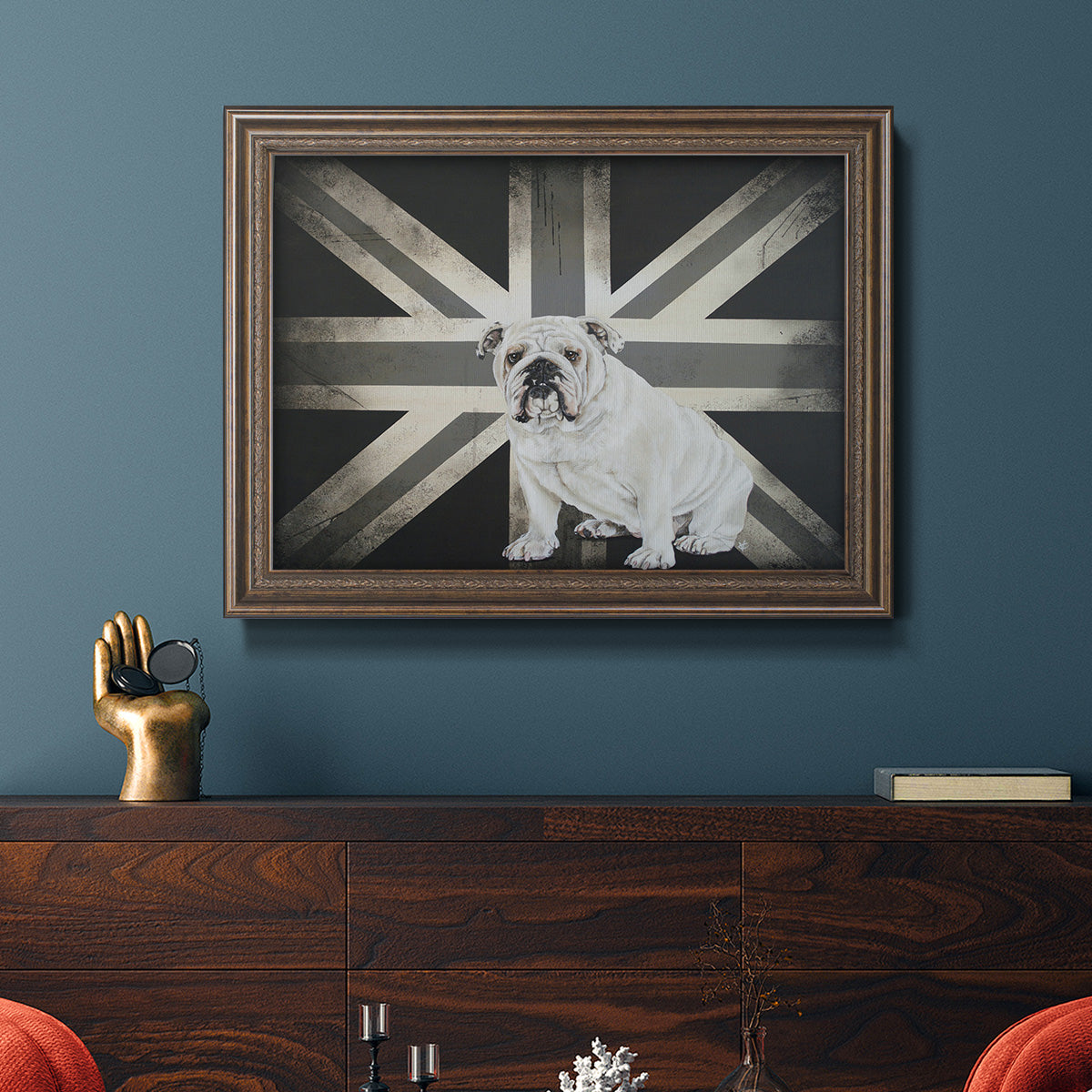 Best of British B&W Premium Framed Canvas- Ready to Hang