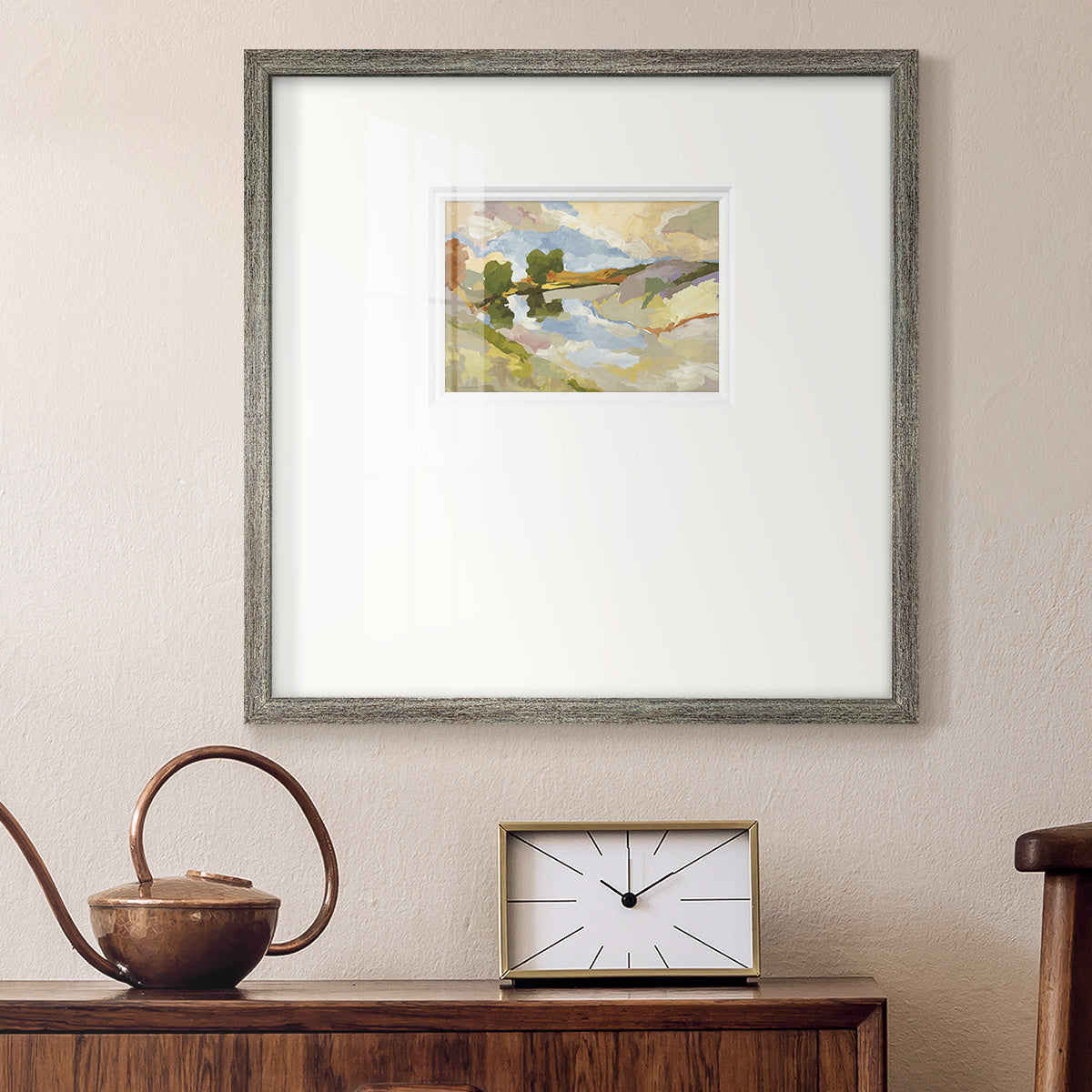 Uplands I- Premium Framed Print Double Matboard