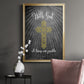 With God Gold - Modern Framed Canvas Print