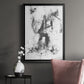 Graphite Abstract II - Modern Framed Canvas Print