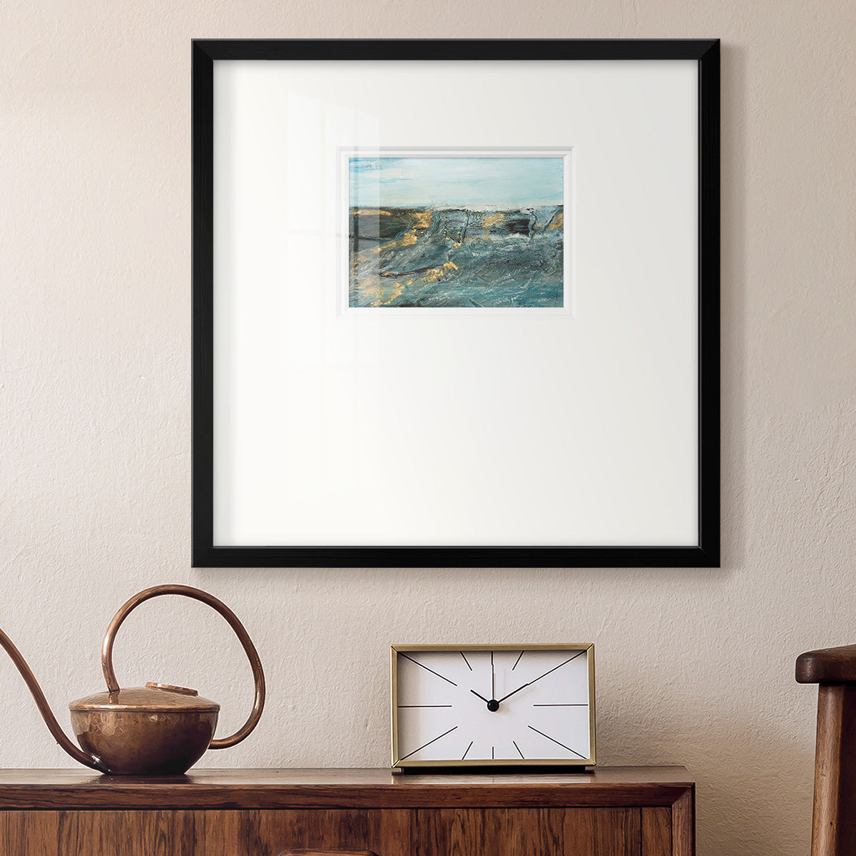 Flow of Love in Ocean I Premium Framed Print Double Matboard