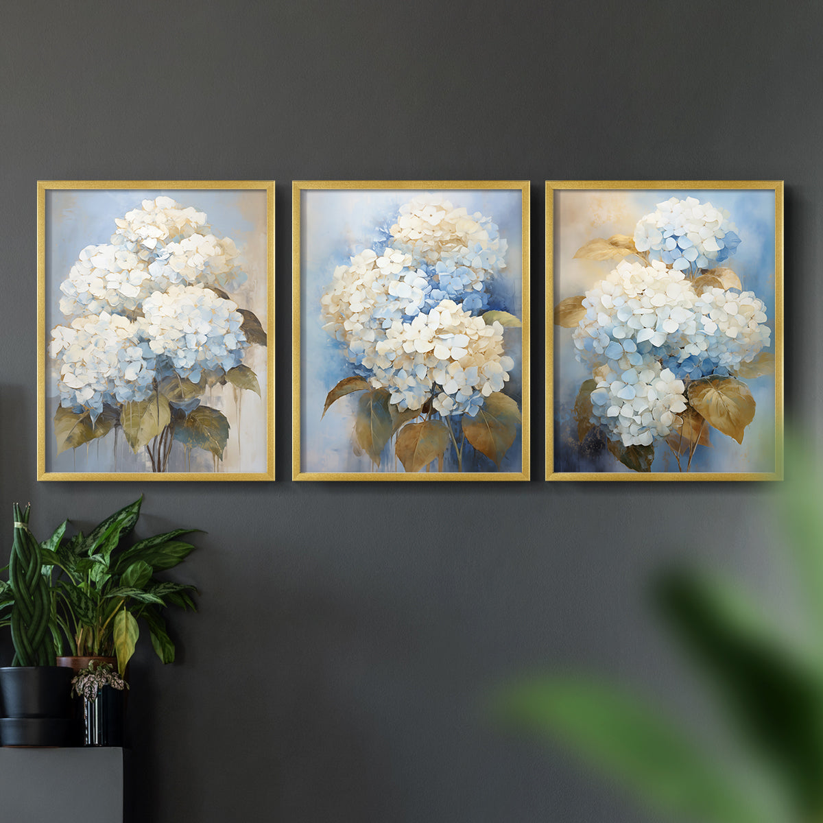 Floral Study Series XLIII - Restickable Framed Art Set