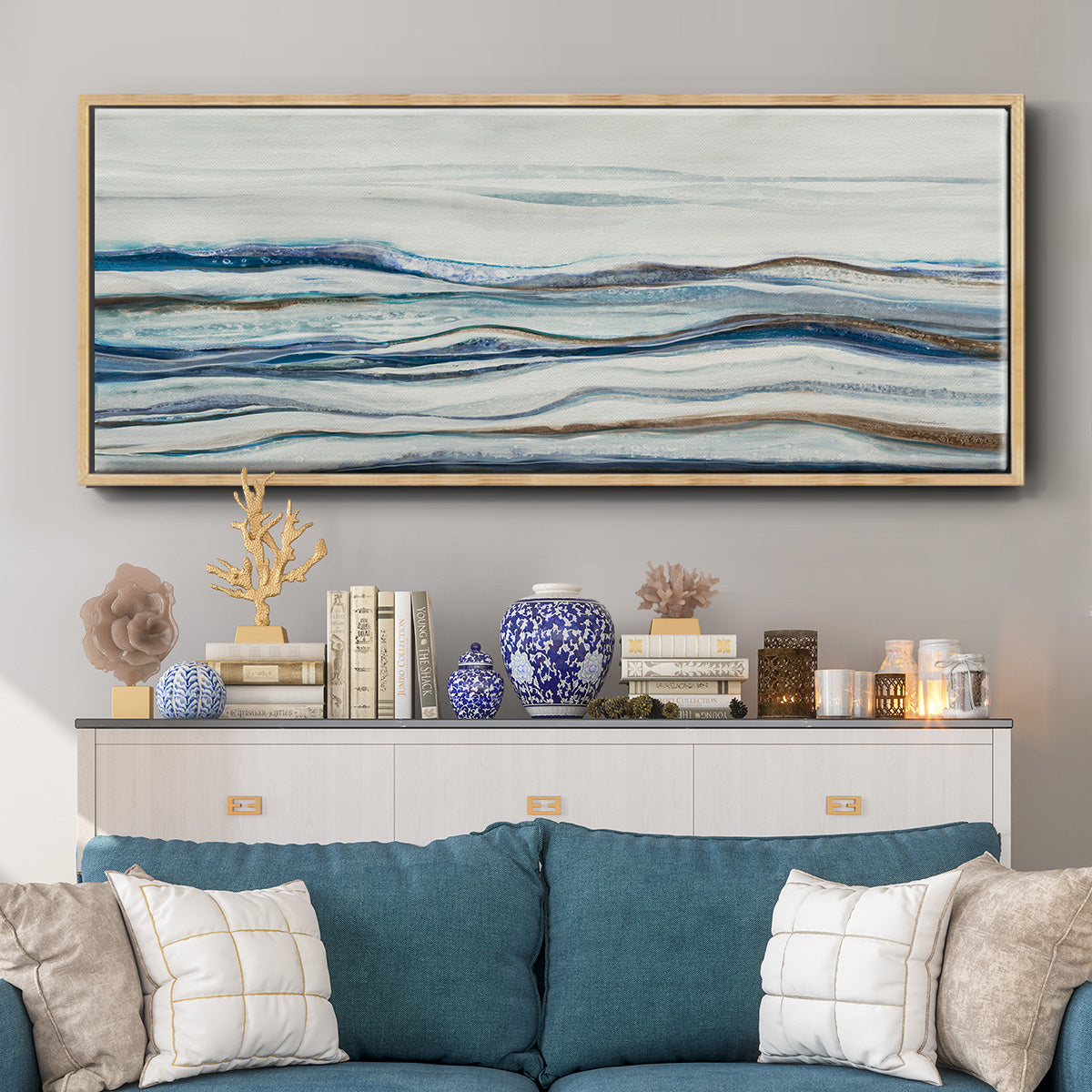 Shifting Sands - Floater Framed Canvas Print