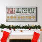 Jingle All The Way Type Premium Gallery Wrapped Canvas - Ready to Hang